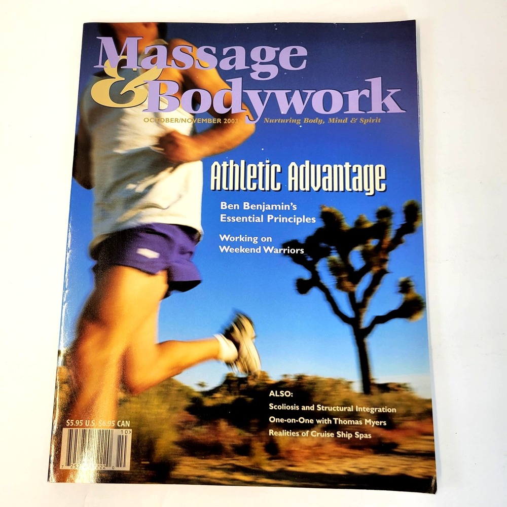 Massage & Bodywork Magazine Oct Nov 2003 Athletic Advantage Ben Benjamin Thomas